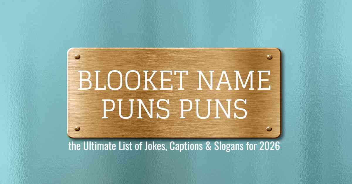 Blooket Name Puns Puns